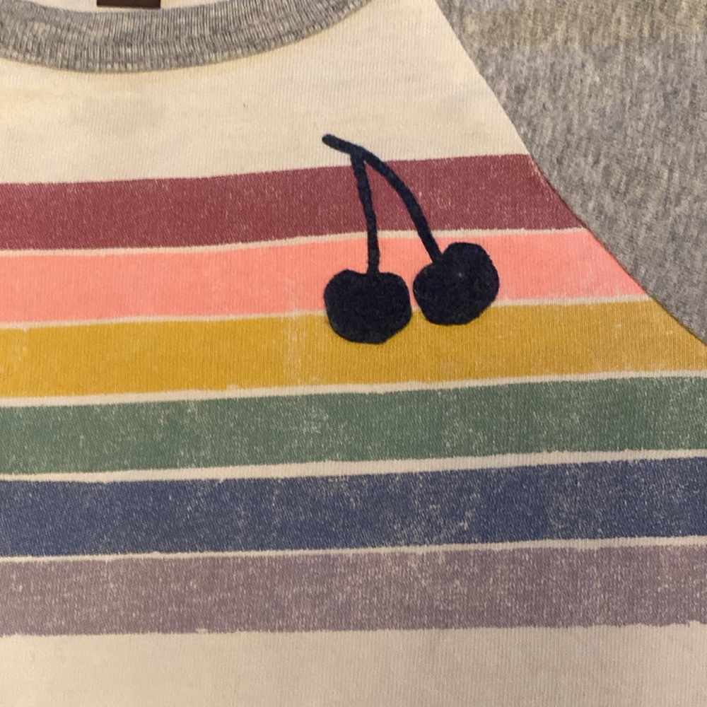 Girls Tea Collection Cherry Raglan Graphic Tee - Picture 2 of 6